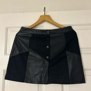 Forever 21 suede/leather mini shirt. Size L